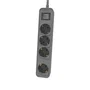 Philips CHP2144G/62 Regleta con Interruptor de 4 Tomas y Cable de 1.5m - Gris
